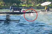 影/大地震差點滅頂！釣客摔進4米深水池「抱冰箱求生」　驚悚過程曝光