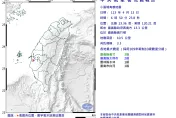 一夜連7起！嘉義地震搖不停　布袋最大規模4.9震度4級