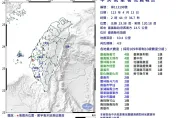 嘉義深夜搖9次！　氣象署警示：未來3至5天恐見規模3以上地震