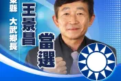 快訊/大武鄉長補選投票率破5成！王景昌當選力保藍天