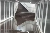 影/基隆忠一路地下道淹水「高過腳踝」！廠商急搶修　民眾只能繞遠路