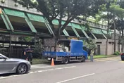 快訊/北市大安區「標線工程車突起火」　1男腿燙傷送醫