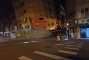 影/深夜震醒花蓮人！「富凱大飯店」傾斜倒塌未列紅黃單　人員評估做臨時支架