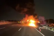快訊/國1員林段5車追撞添2死！下車查看遭聯結車撞落邊坡亡