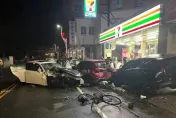 超狂！苗栗男醉駕Lexus警局前連撞5車　酒測值0.43當場法辦