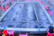 影/凌晨規模6.1地震！宜蘭釣蝦場晃爆「水花狂噴」　監視器畫面曝