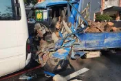 員林貨車撞廟宇！釀1死2傷　車頭整個撞爛…慘不忍睹