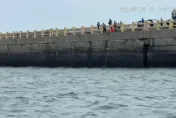 腳滑！梧棲北堤釣客突墜海　有穿救生衣成功獲救