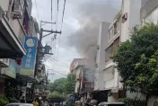 東海藝術街商圈公寓清晨火警！2樓竄火舌10消防車灌救　幸無人受困