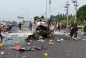 等紅燈被高速衝撞！雲林車禍1死4傷　45歲男淪「夾心」重傷亡