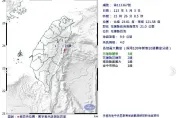 快訊/地牛又翻身！15：26花蓮近海極淺層地震　鹽寮最大震度3級