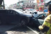 影/中埔農會6車撞一團！65歲翁身體不適釀禍 　2傷自己也破相