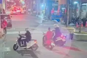影/屁孩騎車未戴安全帽拒檢衝撞逃逸　遭攔截圍捕出手傷警遭壓制逮捕