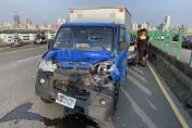 快訊/忠孝橋嚴重車禍4車連環撞　台北往三重塞爆了