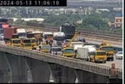 快訊/國3北上和美路段「5大貨車」連環撞　車流回堵1公里