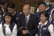 影/韓國瑜順利進議場！　慘遭民進黨「噪音攻勢」打斷發言