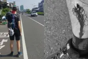 等公車「站牌前挨撞」小腿爆血　洋男行程被迫喊卡：是行人地獄首都