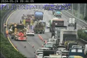 快訊/國1麻豆段火燒車！火勢已撲滅　僅剩1車道可通行