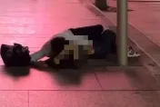 影/捷運版「公狗」發情！北市東區SOGO前噁男現形　躺著手直插辣妹褲裡亂摳