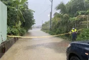 快訊/暴雨炸高雄梓官！道路淹水「變河流」　水深逾60公分