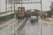 快訊/出事了！台61彰化線西段「聯結車折甘蔗」　南下全線封閉
