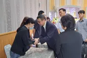 影／弔唁新竹晴空匯2勇消　卓榮泰允諾4面向提升防救災能量