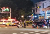 快訊/萬芳醫院前嚴重車禍！7民眾無辜遭撞受傷　休旅車車頭毀、保險桿脫落