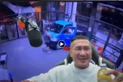 「館長」健身房台中館遭小貨車衝撞大門！　31歲男送辦