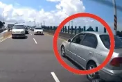 危駕！台南西港大橋驚見逆向車「一路狂叭」險釀多車追撞