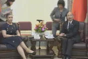 孫曉雅離任前拜會　韓國瑜邀她有機會回來為台發聲