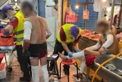 桃園嚴重氣爆！騎士扯斷攤商瓦斯管線瞬間炸開　父子陷火海急送醫