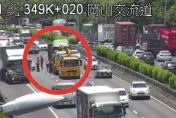 快訊/天熱心浮氣躁！國1岡山段「4車追撞」　佔中外車道回堵6公里