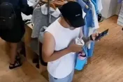 影/彰化噁男大鬧服飾店！風扇前掀衣吹汗臭身體　遭勸阻秒亂吐粉圓嗆：去報警
