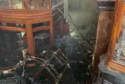 快訊/台南安南區宮廟火警！疑燈油燃燒釀禍
