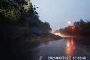 花蓮山區豪雨蘇花公路2處坍方　南下須改道通行