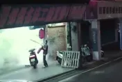 影/花200元夾到壞掉水槍！新北男竊滅火器「狂噴夾娃娃機店」洩憤　畫面曝光