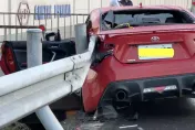 快訊/雲林重大死亡車禍！百萬跑車自撞猛插護欄　駕駛臟器外露慘死街頭