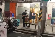 影/花蓮後火車站超商外男子潑油縱火！警消急赴現場制止　居民驚嚇：他常喝酒鬧事