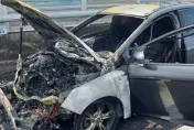 快訊/國道3號「嚴重火燒車」妹子嚇壞　車流回堵超長