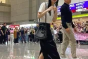 直擊/金智媛現身！貓咪耳朵可愛大放送　踮腳望後方粉絲超親民