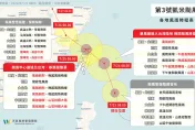 中颱凱米加速北上！登陸宜蘭機會最高　1圖秒懂「全台風雨時程」