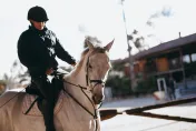 影/想合照！遭英皇衛隊騎兵躁馬狠咬　女客慘叫手臂留「牙齒印」