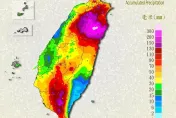 今日累積雨量前50測站出爐！「25個在宜蘭」　雨量圖一片紫