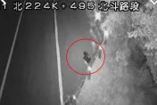 壞透了！深夜國道驚見女子蹲避車彎　渣男「痛毆後丟包」下場慘了