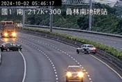 快訊/颱風天小心！國1南員林2車相撞分甩路兩側　國1北鼎金3車追撞
