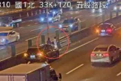 國1北上也車禍！2車內線追撞　2駕駛站車道超危險