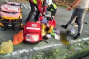 影/苗栗苑裡國3涵洞口「60歲婦撞車」爆頭亡　駭人鮮血滿地