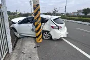 彰化埔心道路驚魂！3車猛烈追撞、翻覆　1人送醫