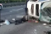 驚悚現場曝光！豐原段6車連環追撞　2人拋飛1死1命危