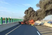 身分曝！無良駕駛自撞火燒車落跑　好友遭丟包受困成焦屍